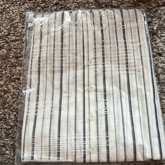 NWT FRANK AND OAK  Kapok Button-up Striped Poplin Shirt - *still in package* NEW - Picture 7 of 7